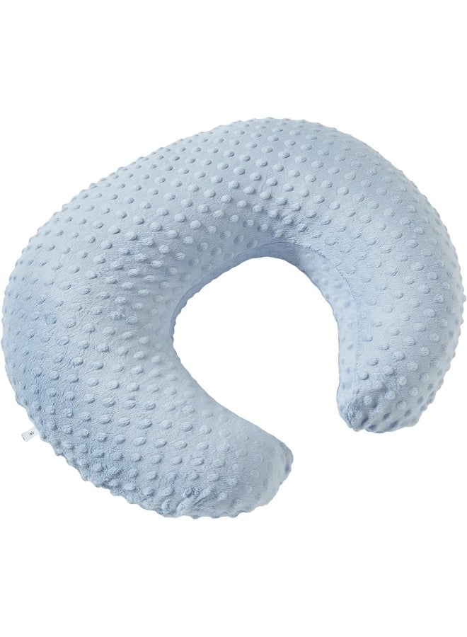 Aullar Nursing Pillow and Positioner for Breastfeeding and Bottle Feeding, Propping Baby, Tummy Time, Baby Sitting Support, Awake-Time Support (Blue) - Image 4